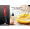 ULTRA-HIGH-SPEED 19,000 RPM, Milk Frother DOUBLE WHISK, Unique Detachable EGG BEATER and STAND For quick preparation (Black)